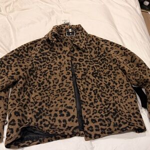Tuckernuck Leopard Print Jacket - Brown and Black